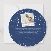 冬の雪の花 平和 愛 喜び エレガントな写真 シーズンカード (裏面)