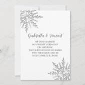 冬の雪の花 私的な結婚 / 秘密の結婚 シーズンカード (正面)