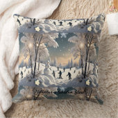 冬の雪の輝き クッション (ブランケット)