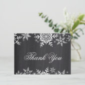 冬の雪の降るベビーシャワーありがとうございます 招待状 (スタンド正面)