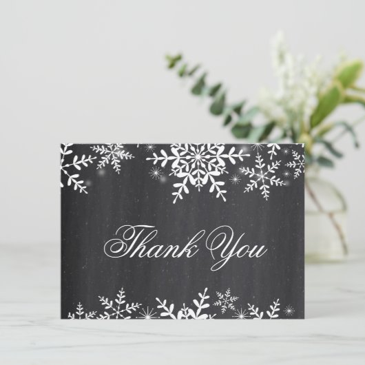 冬の雪の降るベビーシャワーありがとうございます 招待状 (スタンド正面)