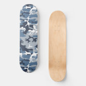 冬の雪の青い迷彩, ミリタリー, 軍 スケートボード (正面)