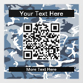 冬の雪の青の迷彩、軍隊、陸軍 ウィンドウサイン (シート)