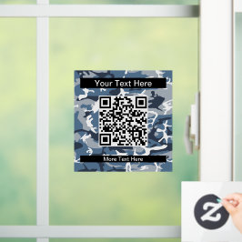 冬の雪の青の迷彩、軍隊、陸軍 ウィンドウサイン