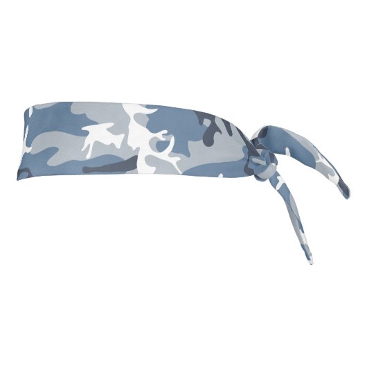 冬の雪の青の迷彩、軍隊、陸軍 タイヘッドバンド (回転90)