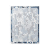 冬の雪の青の迷彩、軍隊、陸軍 ノートパッド (回転)