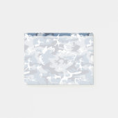 冬の雪の青の迷彩、軍隊、陸軍 ポストイット (正面)