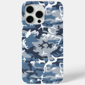 冬の雪の青の迷彩、軍隊、陸軍 Case-Mate iPhoneケース (裏面)