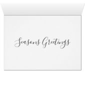 冬の雪の風景クリスマスの写真パーソナライズされた (内部横(下))