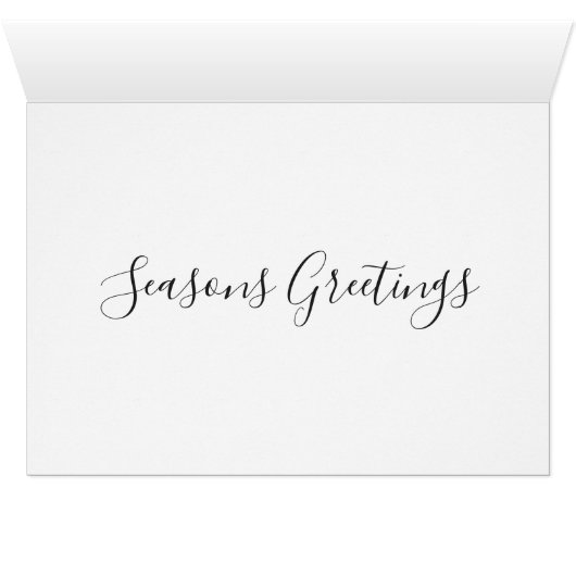 冬の雪の風景クリスマスの写真パーソナライズされた (内部横(下))