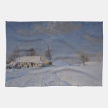 冬の雪の風景(H.A. Brendekilde)