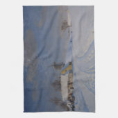 冬の雪の風景(H.A. Brendekilde) キッチンタオル (縦)