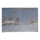 冬の雪の風景(H.A. Brendekilde) 枕カバー (正面右)