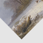 冬の雪の馬のそりの乗車の森のティッシュペーパー 薄葉紙 (詳細)