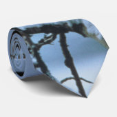 冬の雪の鳥/白頭鷲 ネクタイ (ロール)