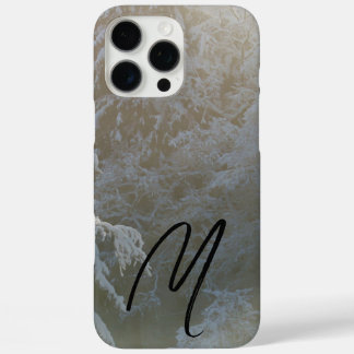 冬の雪の黒と白 iPhone 16 PRO MAXケース