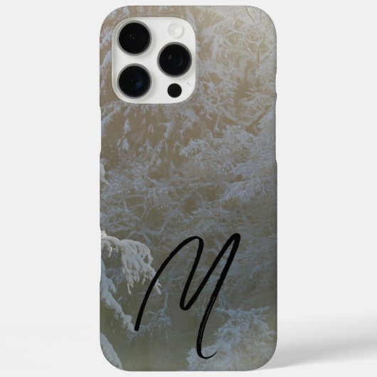 冬の雪の黒と白 Case-Mate iPhoneケース (裏面)