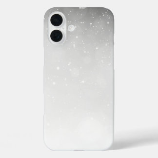 冬の雪の黒と白 iPhone 16 PLUSケース