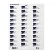 冬の雪は小川を覆い、雪は流れる。 ラベル (フルシート)