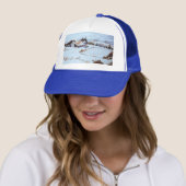 冬の雪は放棄されたホームステッドハットを覆う キャップ (インサイチュ)