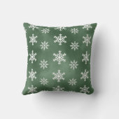 冬の雪カスタム片の写真の名前ホリディピロー クッション (裏面)