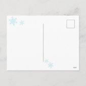 冬の雪クリスマスカー シーズンポストカード (裏面)