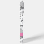 冬の雪グレーカモフラージュあなたの名前をパーソナライズ Case-Mate iPhoneケース (裏面 / 右)