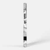 冬の雪グレーカモフラージュあなたの名前をパーソナライズ SAMSUNG GALAXYケース (右側面)