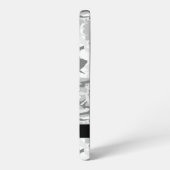 冬の雪グレーカモフラージュあなたの名前をパーソナライズ SAMSUNG GALAXYケース (左側面)