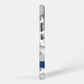 冬の雪グレーカモフラージュあなたの名前をパーソナライズ SAMSUNG GALAXYケース (右側面)