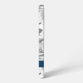 冬の雪グレーカモフラージュあなたの名前をパーソナライズ SAMSUNG GALAXYケース (左側面)