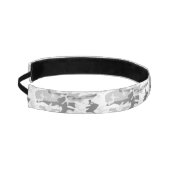 冬の雪グレーカモフラージュ、軍隊、陸軍 アスレチックヘッドバンド (左)