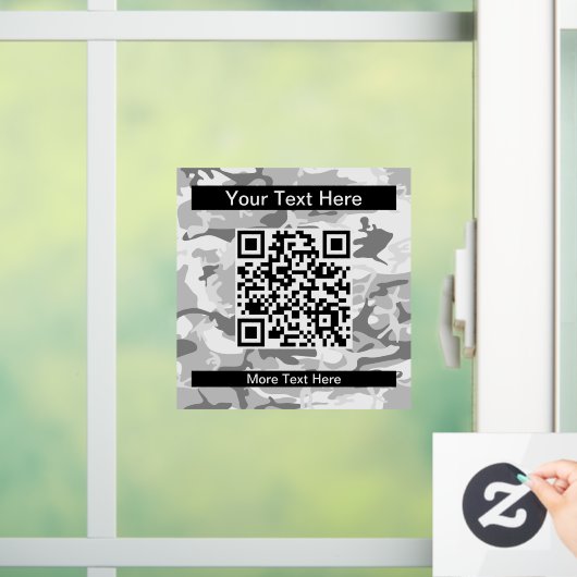 冬の雪グレーカモフラージュ、軍隊、陸軍 ウィンドウサイン (ホーム)