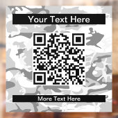 冬の雪グレーカモフラージュ、軍隊、陸軍 ウィンドウサイン (シート2)