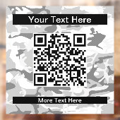 冬の雪グレーカモフラージュ、軍隊、陸軍 ウィンドウサイン (シート2)