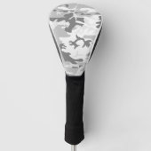 冬の雪グレーカモフラージュ、軍隊、陸軍 ゴルフヘッドカバー (正面)