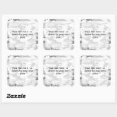 冬の雪グレーカモフラージュ、軍隊、陸軍 スクエアシール (シート)