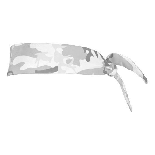 冬の雪グレーカモフラージュ、軍隊、陸軍 タイヘッドバンド (回転90)