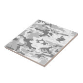 冬の雪グレーカモフラージュ、軍隊、陸軍 タイル (側面)