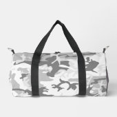 冬の雪グレーカモフラージュ、軍隊、陸軍 ダッフルバッグ (正面)