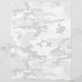 冬の雪グレーカモフラージュ、軍隊、陸軍 チラシ (正面)