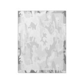 冬の雪グレーカモフラージュ、軍隊、陸軍 ノートパッド (回転)