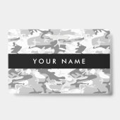 冬の雪グレーカモフラージュ、軍隊、陸軍 バッジ (裏面)