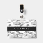 冬の雪グレーカモフラージュ、軍隊、陸軍 バッジ (クリップ付き表面)