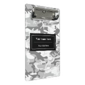 冬の雪グレーカモフラージュ、軍隊、陸軍 ミニクリップボード (アングル)