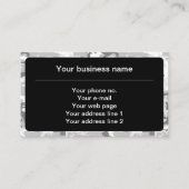 冬の雪グレーカモフラージュ、軍隊、陸軍 名刺 (正面)