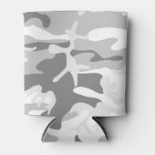 冬の雪グレーカモフラージュ、軍隊、陸軍 缶クーラー (正面)