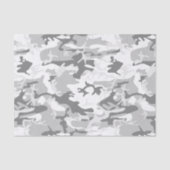 冬の雪グレーカモフラージュ、軍隊、陸軍 薄葉紙 (正面)