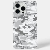 冬の雪グレーカモフラージュ、軍隊、陸軍 Case-Mate iPhoneケース (裏面)