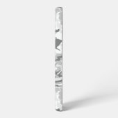 冬の雪グレーカモフラージュ、軍隊、陸軍 SAMSUNG GALAXYケース (左側面)